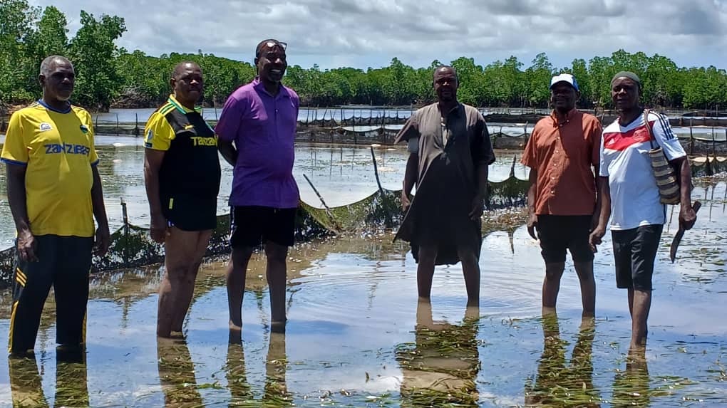 AHA team site visit at Unguja Ukuu farm